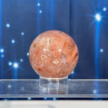 Pink Agate Sphere – "Cotton Candy Agate" • 0.244 kg