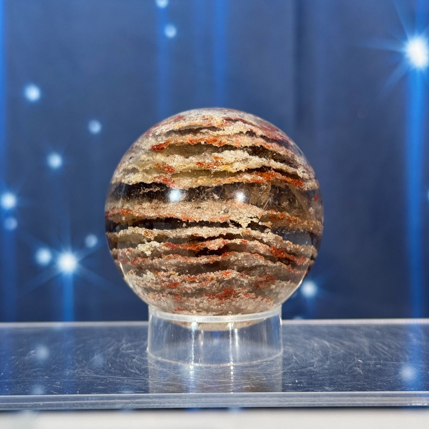 Thousand Layer Garden Quartz Sphere • 0.201 kg
