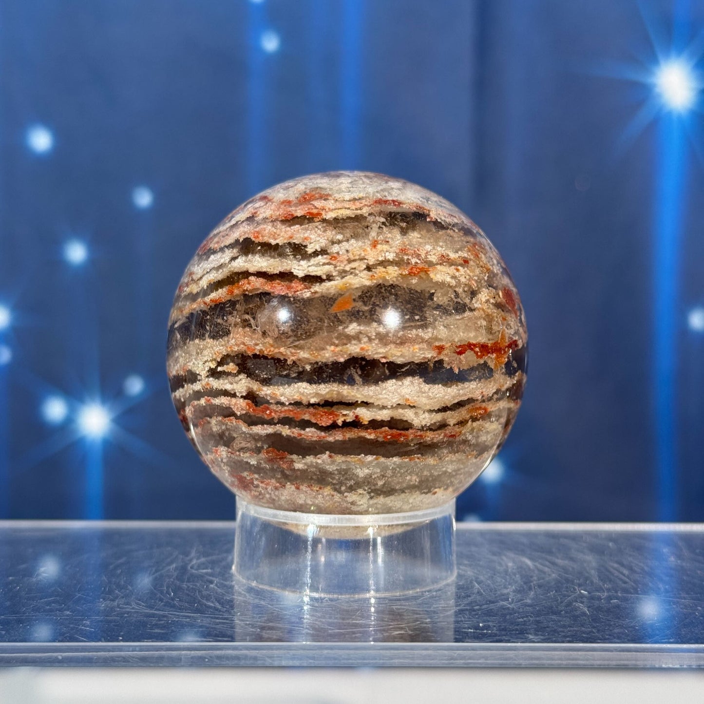 Thousand Layer Garden Quartz Sphere • 0.201 kg