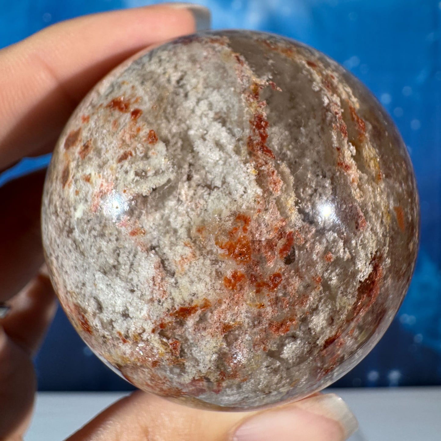 Thousand Layer Garden Quartz Sphere • 0.201 kg