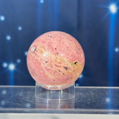 Rhodonite Sphere with Pyrite – 0.184 kg