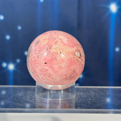 Rhodonite Sphere with Pyrite – 0.184 kg