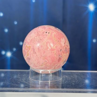 Rhodonite Sphere with Pyrite – 0.184 kg