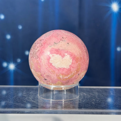 Rhodonite Sphere with Pyrite – 0.184 kg