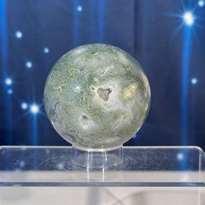 Moss Agate Sphere – 0.408 kg