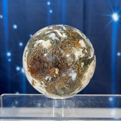 Moss Agate Sphere – 0.584 kg