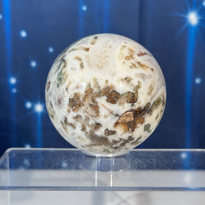 Moss Agate Sphere – 0.584 kg