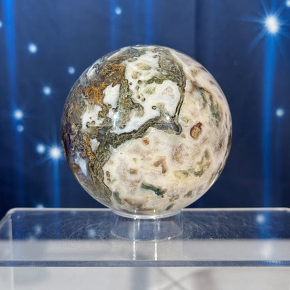 Moss Agate Sphere – 0.584 kg