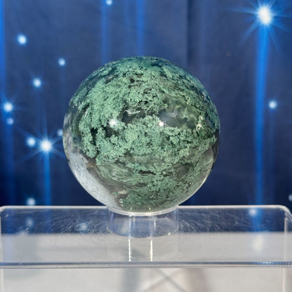 Moss Agate Sphere – 0.451 kg