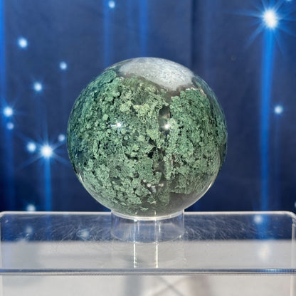 Moss Agate Sphere – 0.451 kg