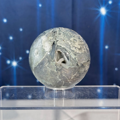 Moss Agate Sphere – 0.360 kg