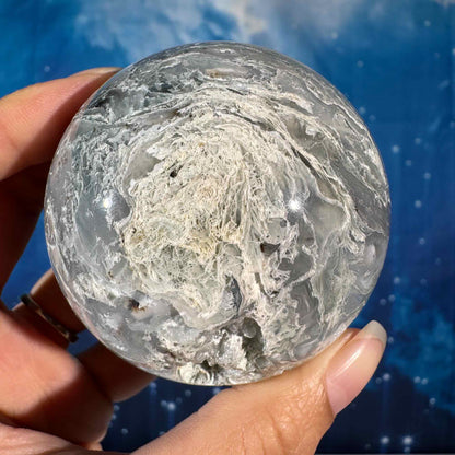 Moss Agate Sphere – 0.360 kg
