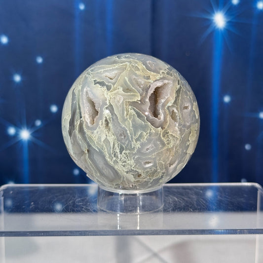 Moss Agate Sphere – 0.371 kg