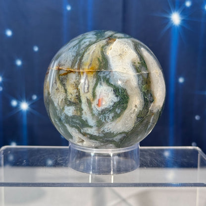 Moss Agate Sphere – 0.621 kg