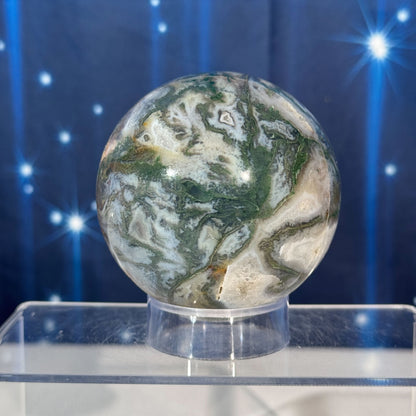 Moss Agate Sphere – 0.621 kg