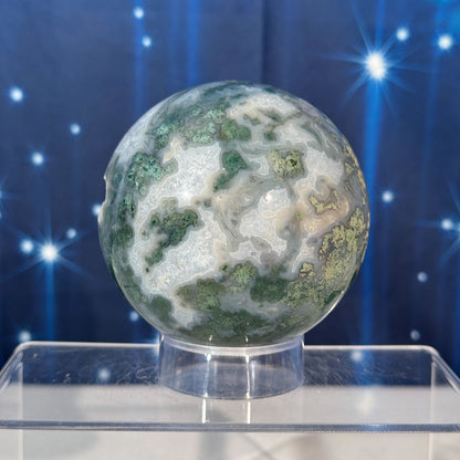 Moss Agate Sphere – 0.777 kg