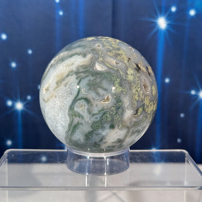Moss Agate Sphere – 0.777 kg