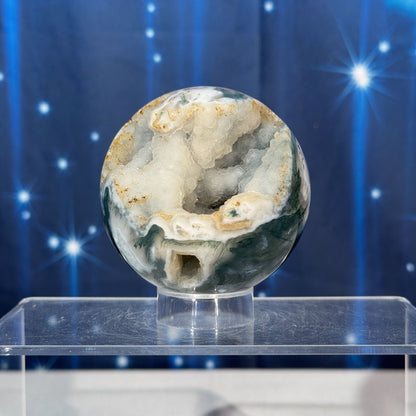 Moss Agate Sphere – 0.405 kg