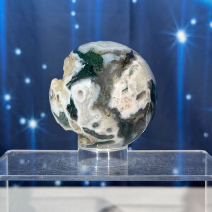 Moss Agate Sphere – 0.405 kg