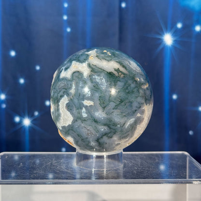 Moss Agate Sphere – 0.502 kg