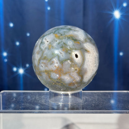 Moss Agate Sphere – 0.371 kg