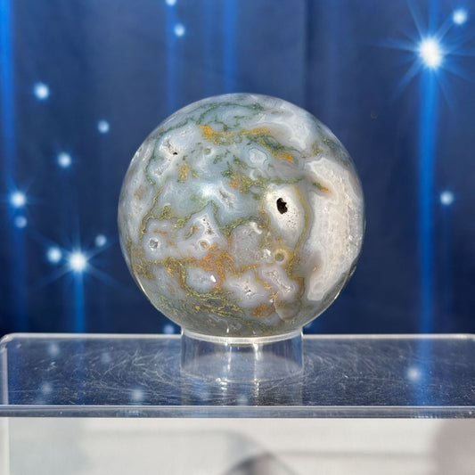 Moss Agate Sphere – 0.371 kg
