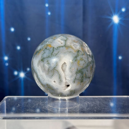 Moss Agate Sphere – 0.371 kg