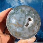 Moss Agate Sphere – 0.371 kg