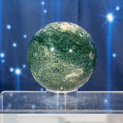 Moss Agate Sphere – 0.476 kg