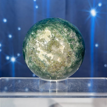 Moss Agate Sphere – 0.476 kg