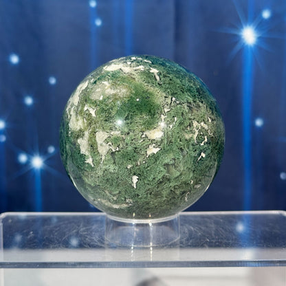 Moss Agate Sphere – 0.476 kg