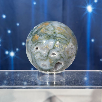 Moss Agate Sphere – 0.295 kg