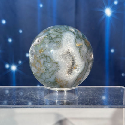 Moss Agate Sphere – 0.295 kg