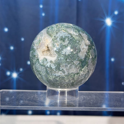 Moss Agate Sphere – 0.420 kg