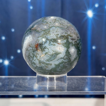 Moss Agate Sphere – 0.337 kg