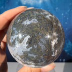 Moss Agate Sphere – 0.377 kg