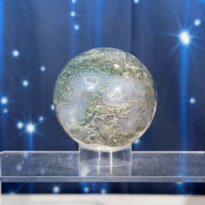 Moss Agate Sphere – 0.326 kg