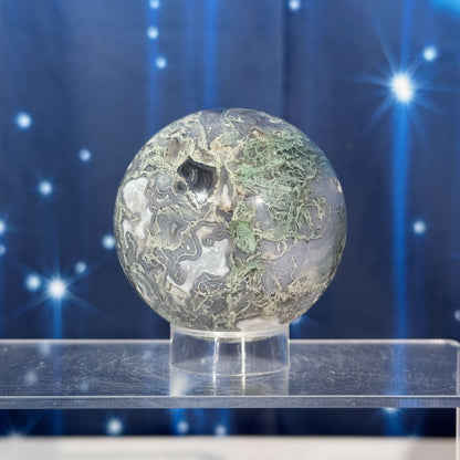Moss Agate Sphere – 0.326 kg