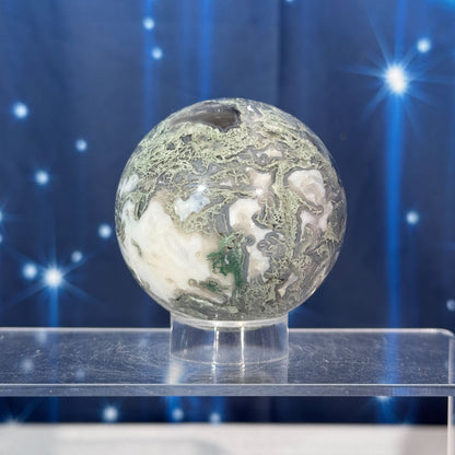 Moss Agate Sphere – 0.326 kg