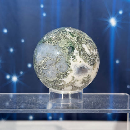 Moss Agate Sphere – 0.326 kg