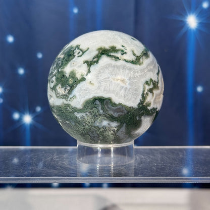 Moss Agate Sphere – 0.369 kg