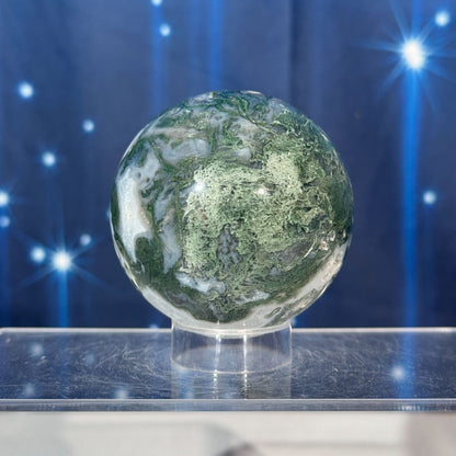 Moss Agate Sphere – 0.369 kg