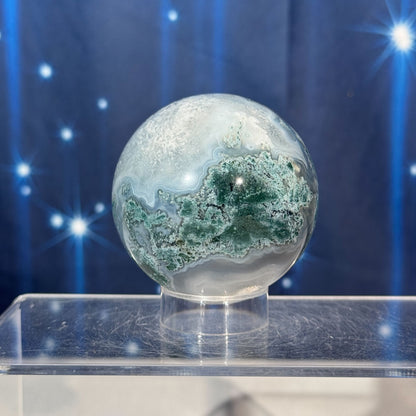 Moss Agate Sphere – 0.301 kg