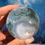 Moss Agate Sphere – 0.301 kg