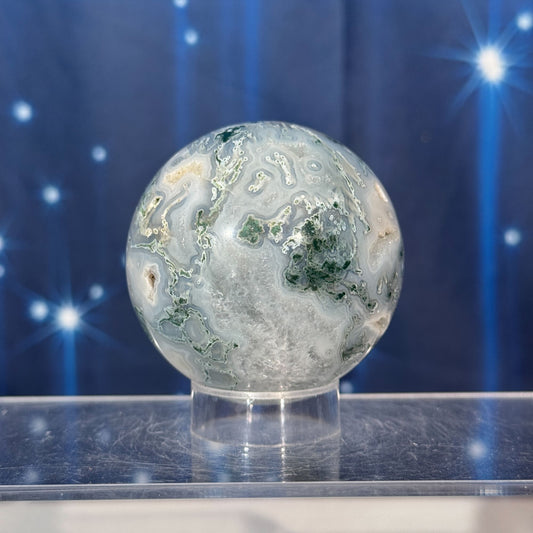Moss Agate Sphere – 0.286 kg