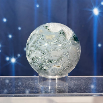Moss Agate Sphere – 0.286 kg