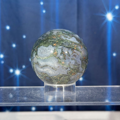 Moss Agate Sphere – 0.278 kg