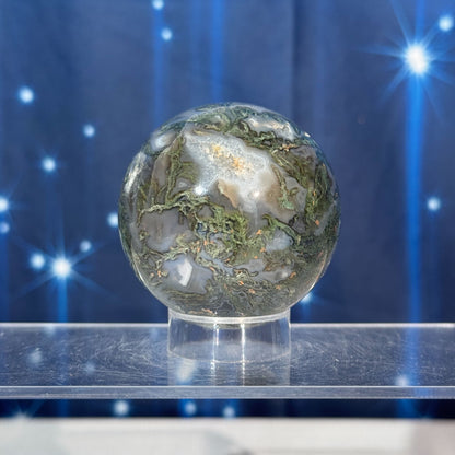 Moss Agate Sphere – 0.278 kg