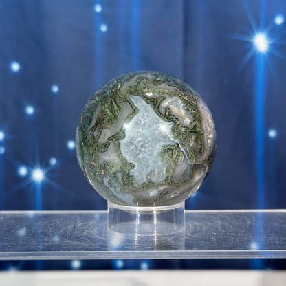 Moss Agate Sphere – 0.278 kg