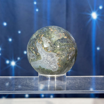 Moss Agate Sphere – 0.278 kg